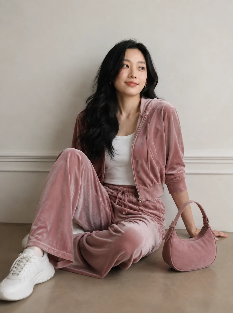 Rose lounge: an AI virtual try-on outfit example