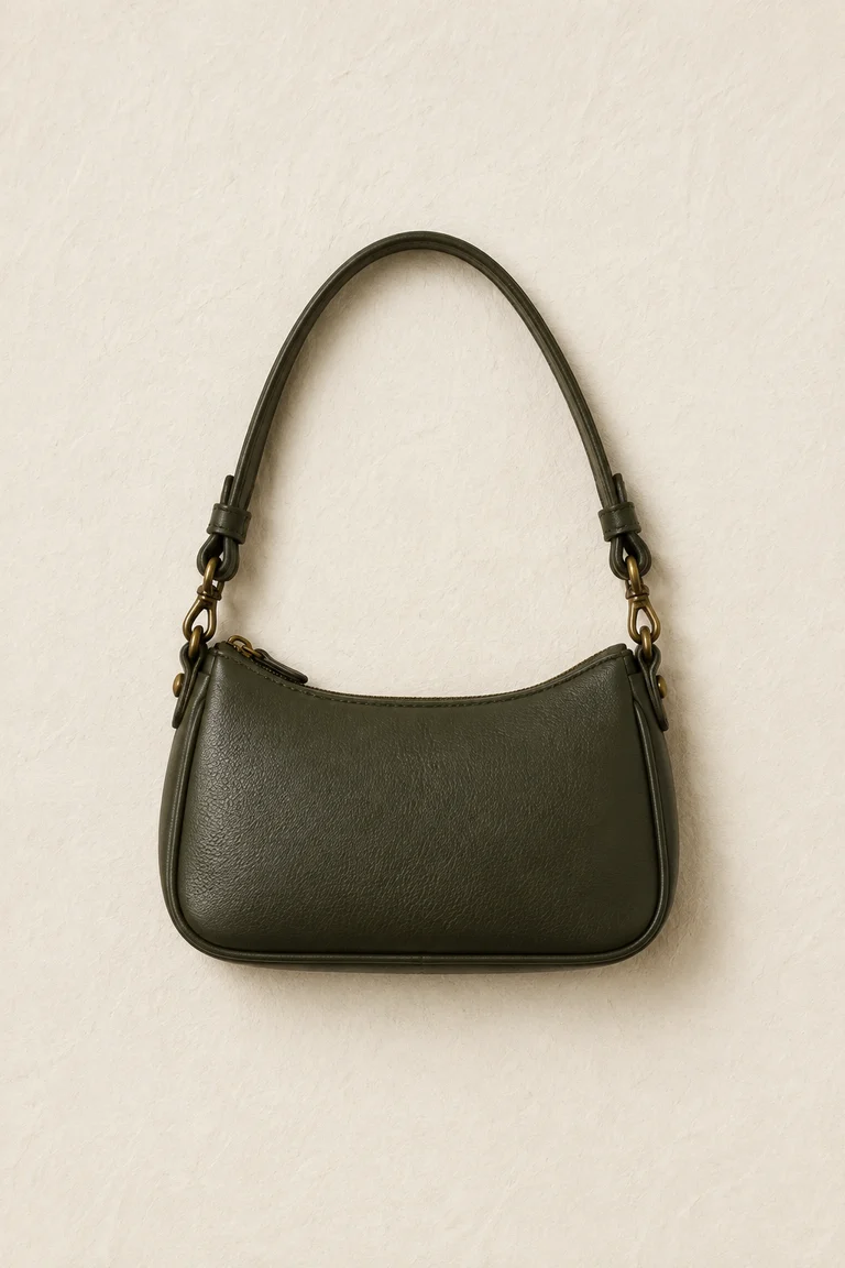 Olive shoulder bag