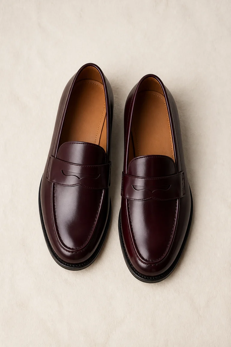 Oxblood loafers